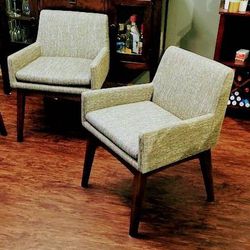 Article - Chantel Volcanic Gray Dining Armchairs 