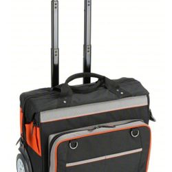 KLEIN TOOLS Tool Bag: 20 1/2 in W 12 1/2 in D 17 1/2 in H, Polyester, Black, 14 Inside Pockets