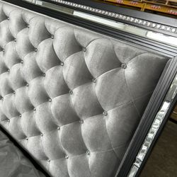 5 Piece Bedroom Set Dresser Mirror Nightstand Chest Bed Frame Brand New In Box Firm Price Queen $1,999 Eastern King & Cal King $2,200