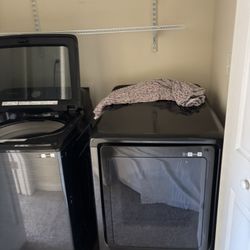 Two Seater Couch And Washer And Dryer 