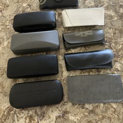 Like- New Eye Glass Cases. Ray- ban; Donna Karan; Michael Ryen; Michael Khors; Flexon.