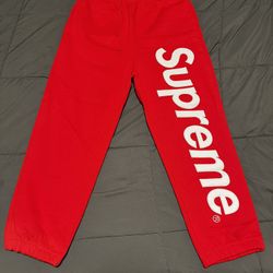 Red Supreme Pants 