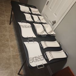 Gorgeous New Silver And White Set 