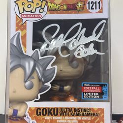 Signed Ultra Instinct Goku Ex Funko Pop