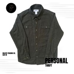 Duluth Trading Co. Men’s Light Jacket Shirt Size Medium Green Plaid