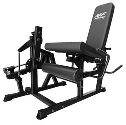 Black Leg Extension and Curl Machine
