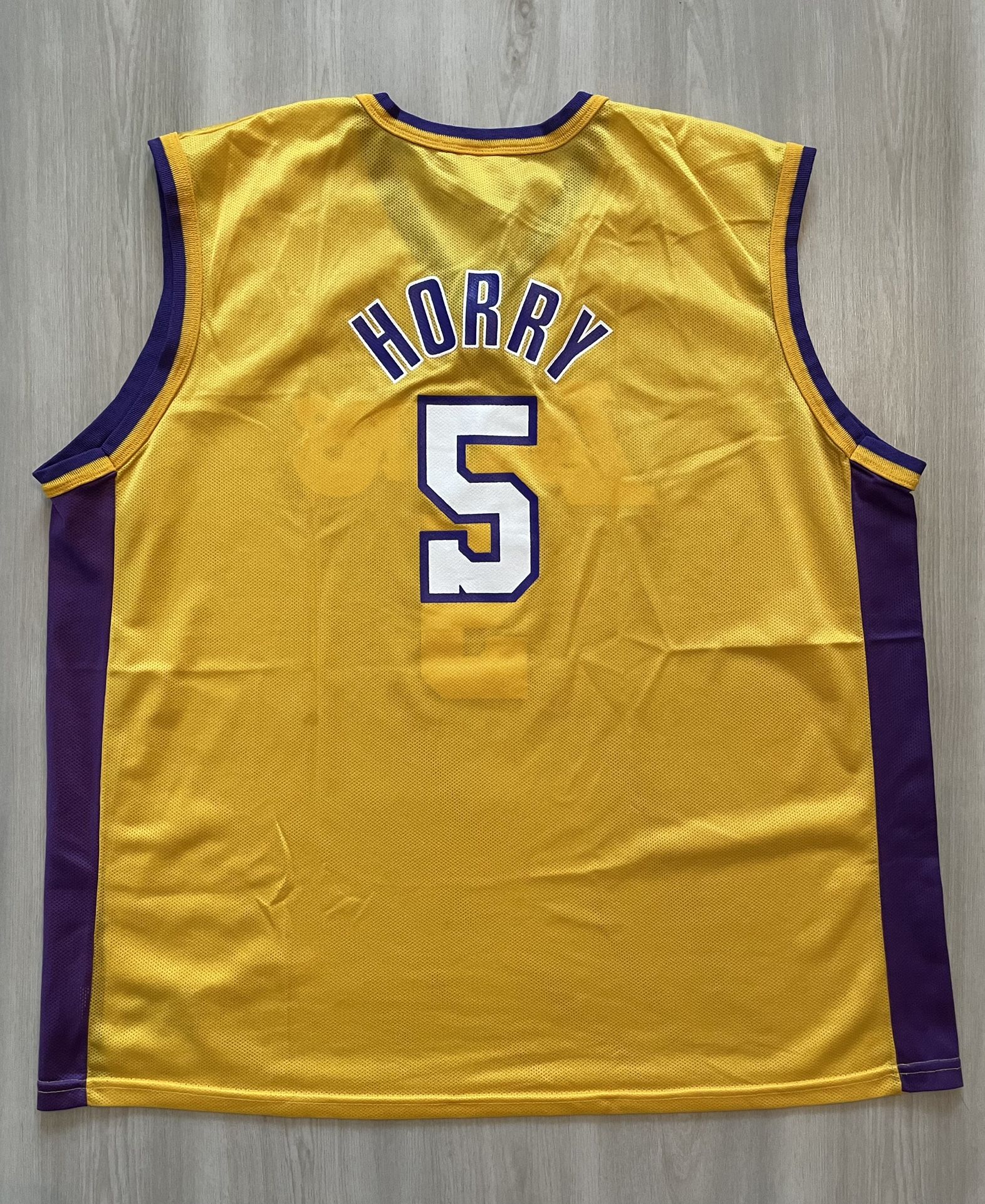 Vintage Robert Horry #5 Los Angeles Lakers NBA Basketball Champion Jersey Sz 48