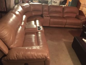 Power Reclining Sectional Sofa Couch
