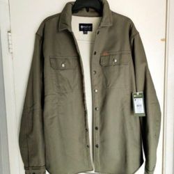 Men's Sherpa Jacket Green Army XL