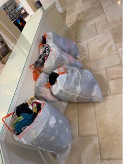 5 bags of kids clothes