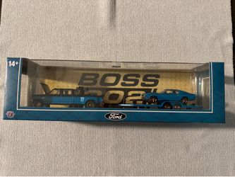 M2 machines boss 302 chase 1970 ford mustang and 1990 ford f-350 dually