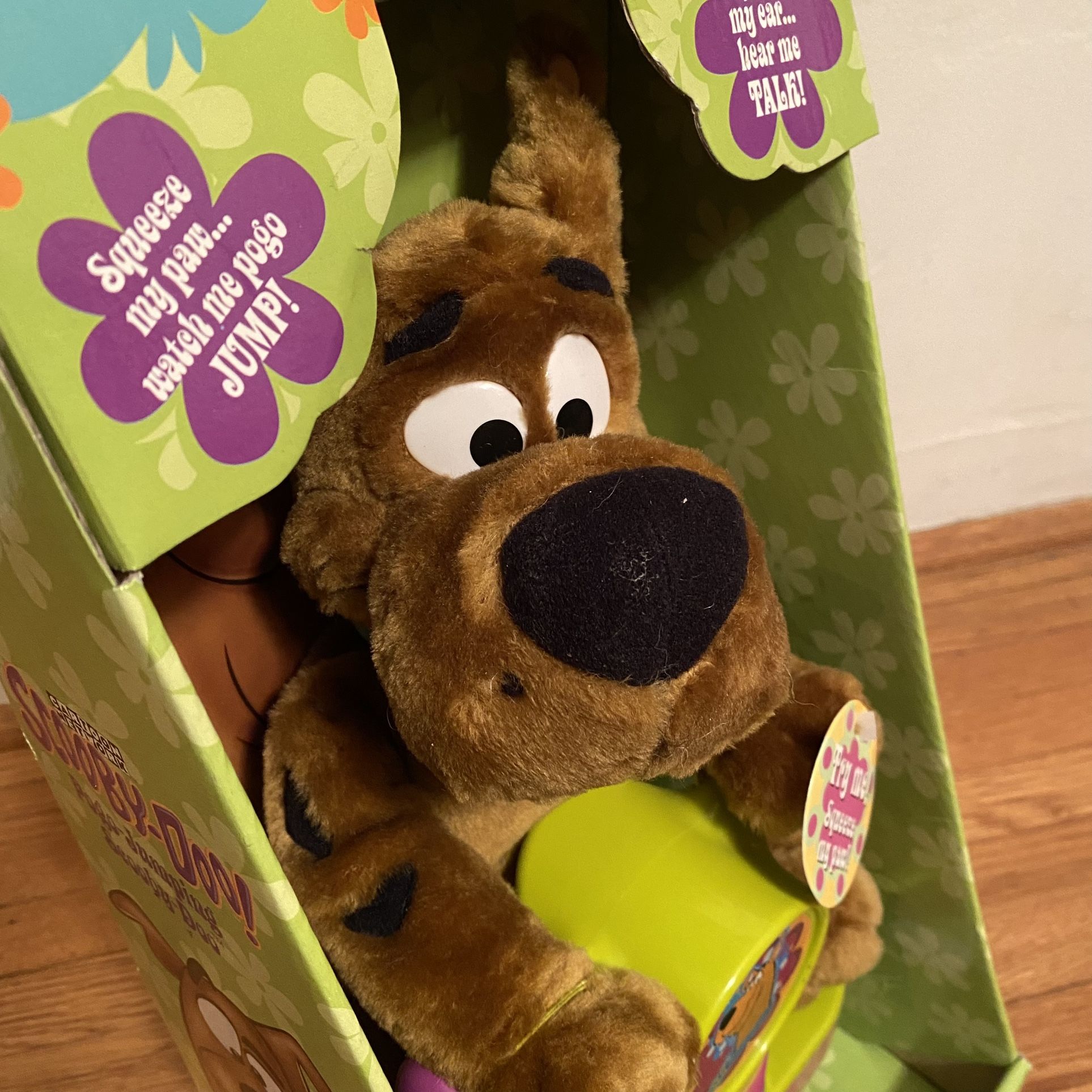 Scooby Doo Plush Talking Pogo Jumping Sound Stuffed Toy 15 - Main Image