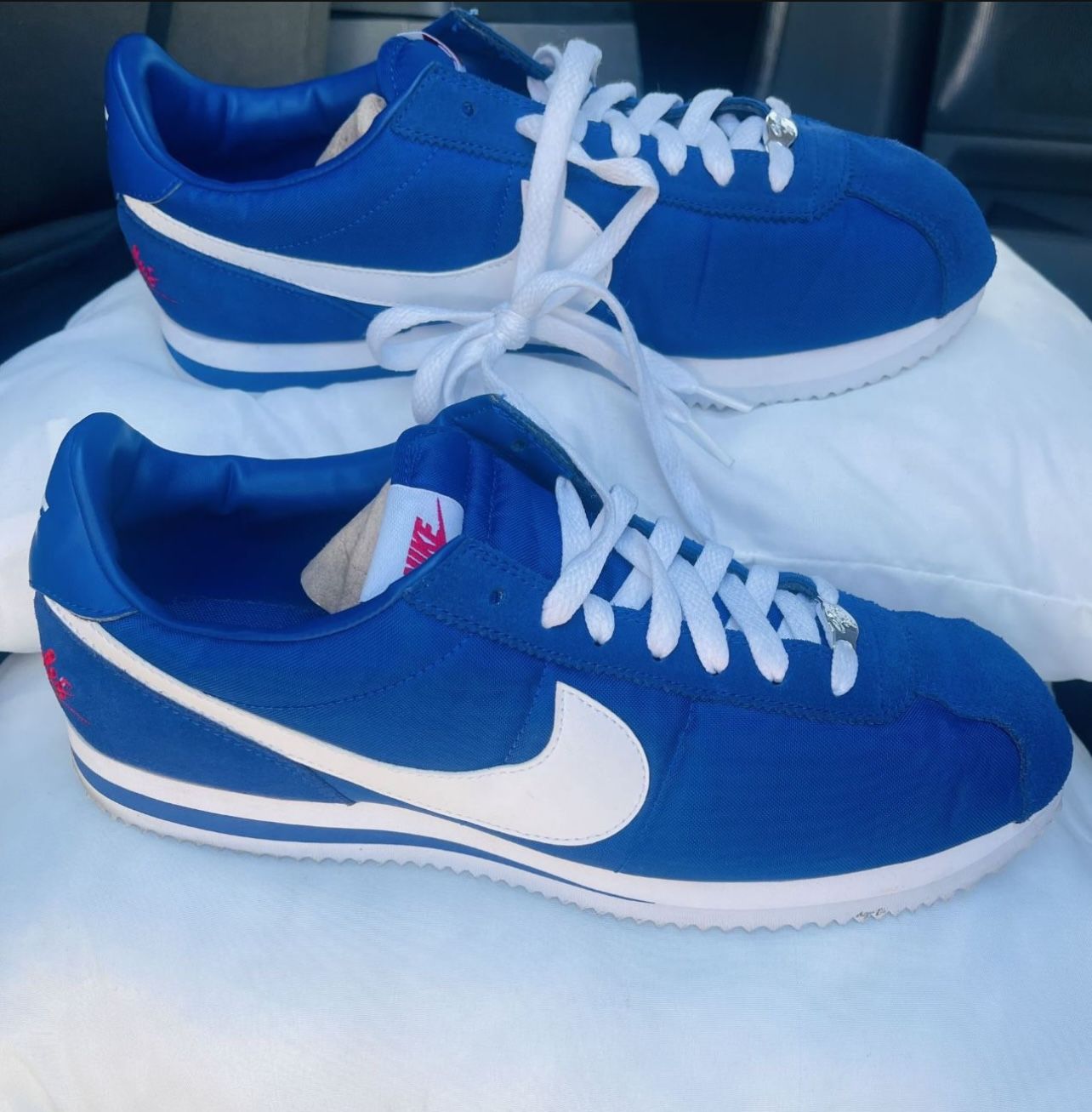 Rare Nike Cortez Los Angeles Dodgers C19873 400 Royal Blue/White Nylon Size 11.5