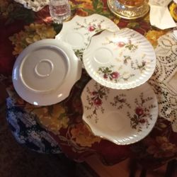 Exquisite Antique Tea Saucers (4)