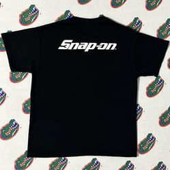 Mens Vintage VTG Y2K Style Snap On Graphic Tee Tshirt Size Large