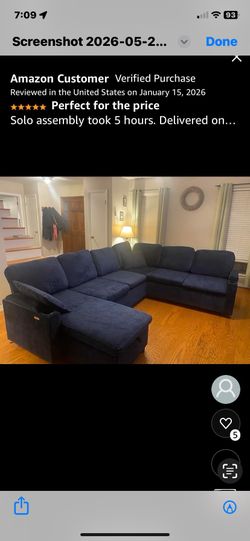 Brand new sofa with pull out bed and storage