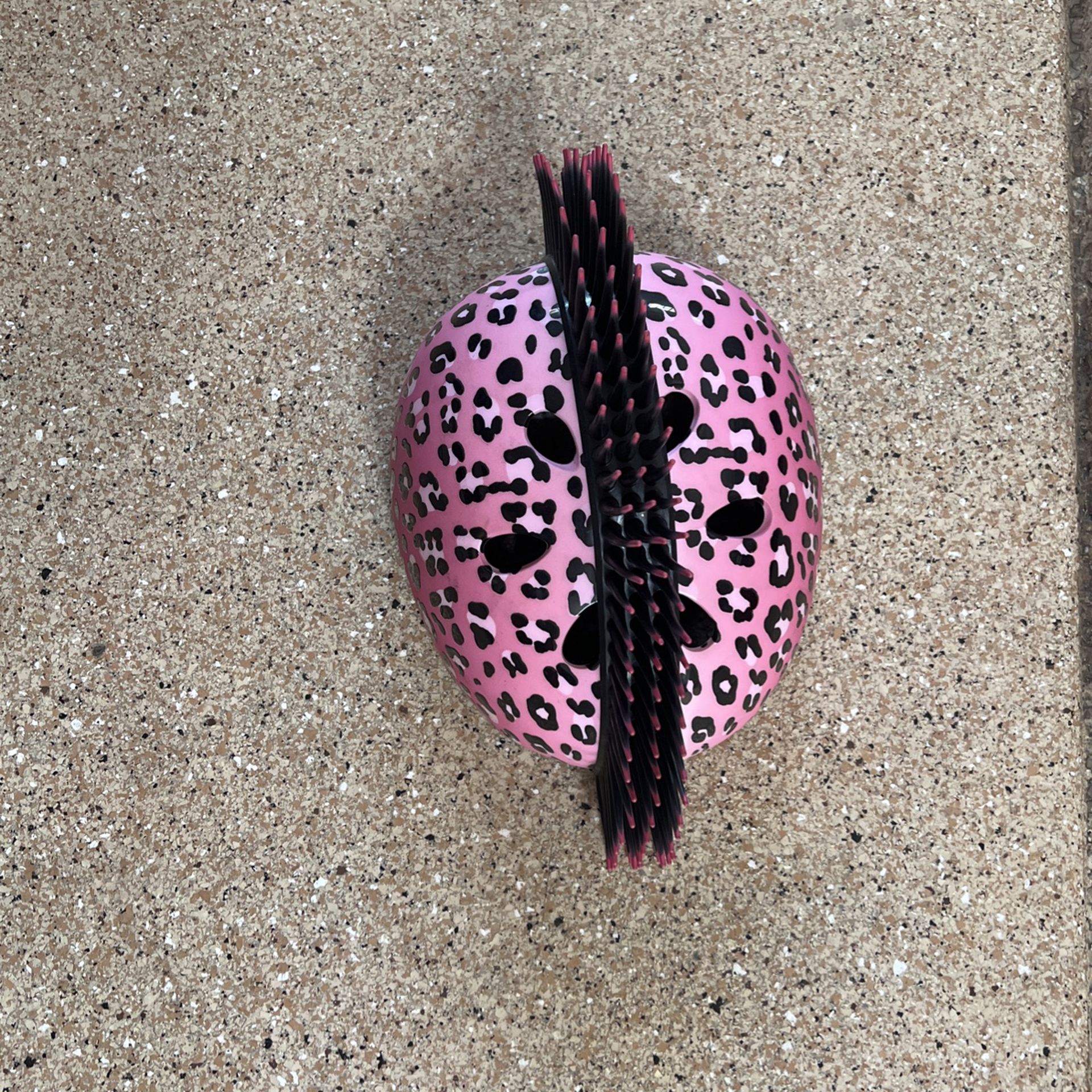 Helmet- Cheeta Print. Girl Size M