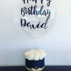 Birthday Balloons And Flowers 