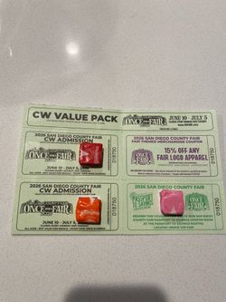Del Mar fair tickets