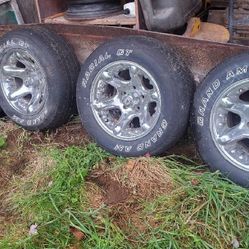 4 PONTIAC RIMS  & TIRES