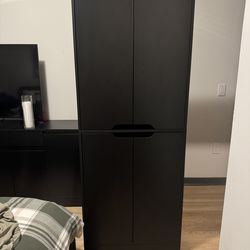 71" Tall Freestanding Kitchen Pantry Storage Cabinet, 4 Doors Freestanding Cupboard with Adjustable