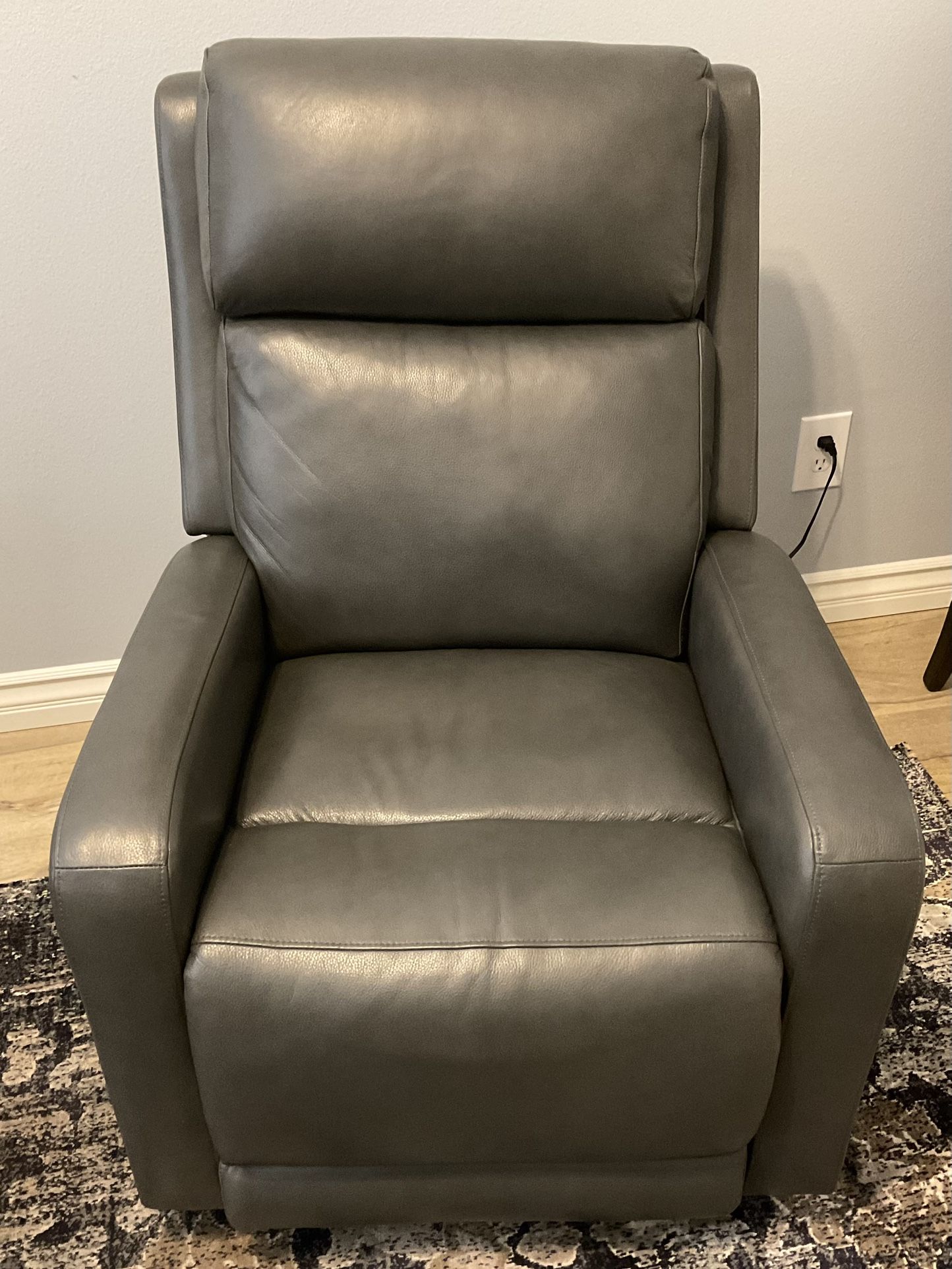 Power Leather Glider Recliners