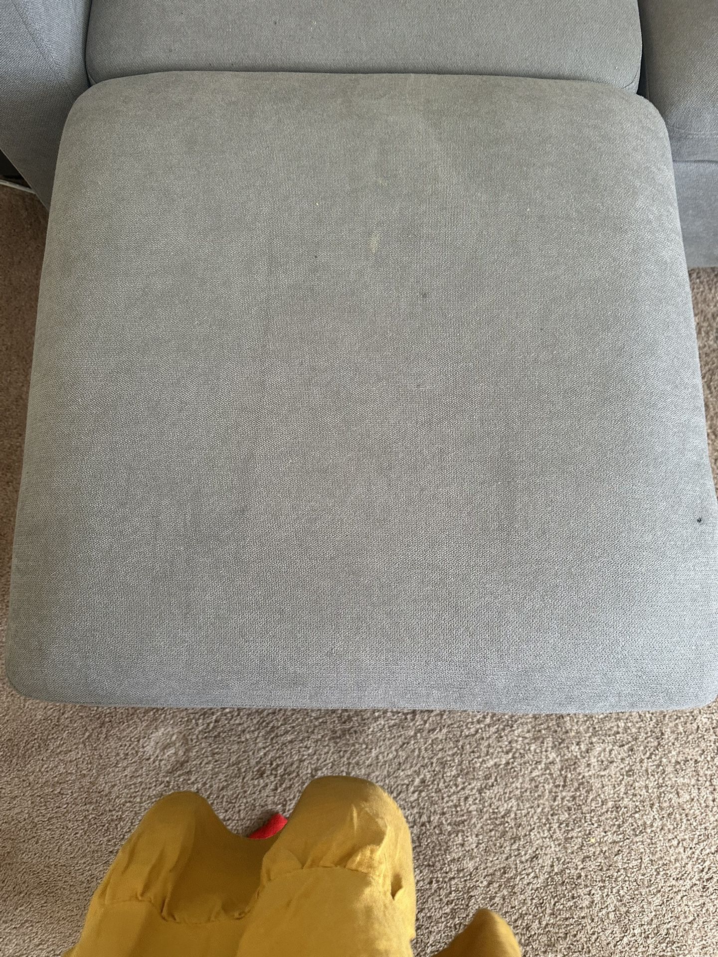 Small Love Seat With Moveable Ottoman