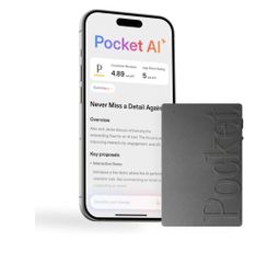 Pocket AI Voice Recorder & Smart Assistant – Auto Transcription, Summaries & Action Items – AI Note Taker