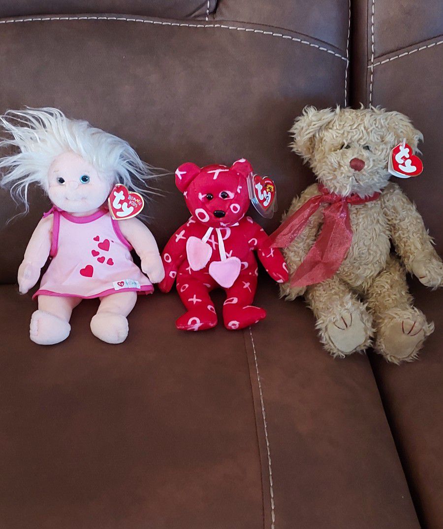 3 TY Collectible Beanie Baby All In Good Condition,  Individual Prices Are Below 