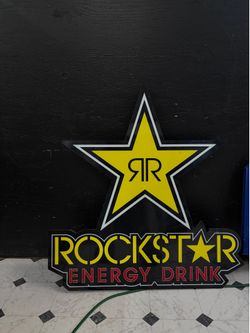 Large Rockstar Energy Drink Sign