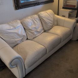 White Leather Couch
