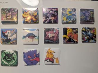 Pokemon magnets. 2" X 2"