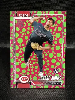 Chase Burns 2026 Topps Polkadat Variation Card
