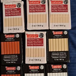 12 Craftsmart Polymer Clay Lot