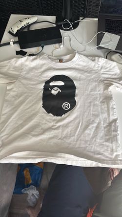 White womens croptop bape t
