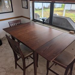 Pier One Imports Bar Height Dining Table + Four Chairs - Good Condition