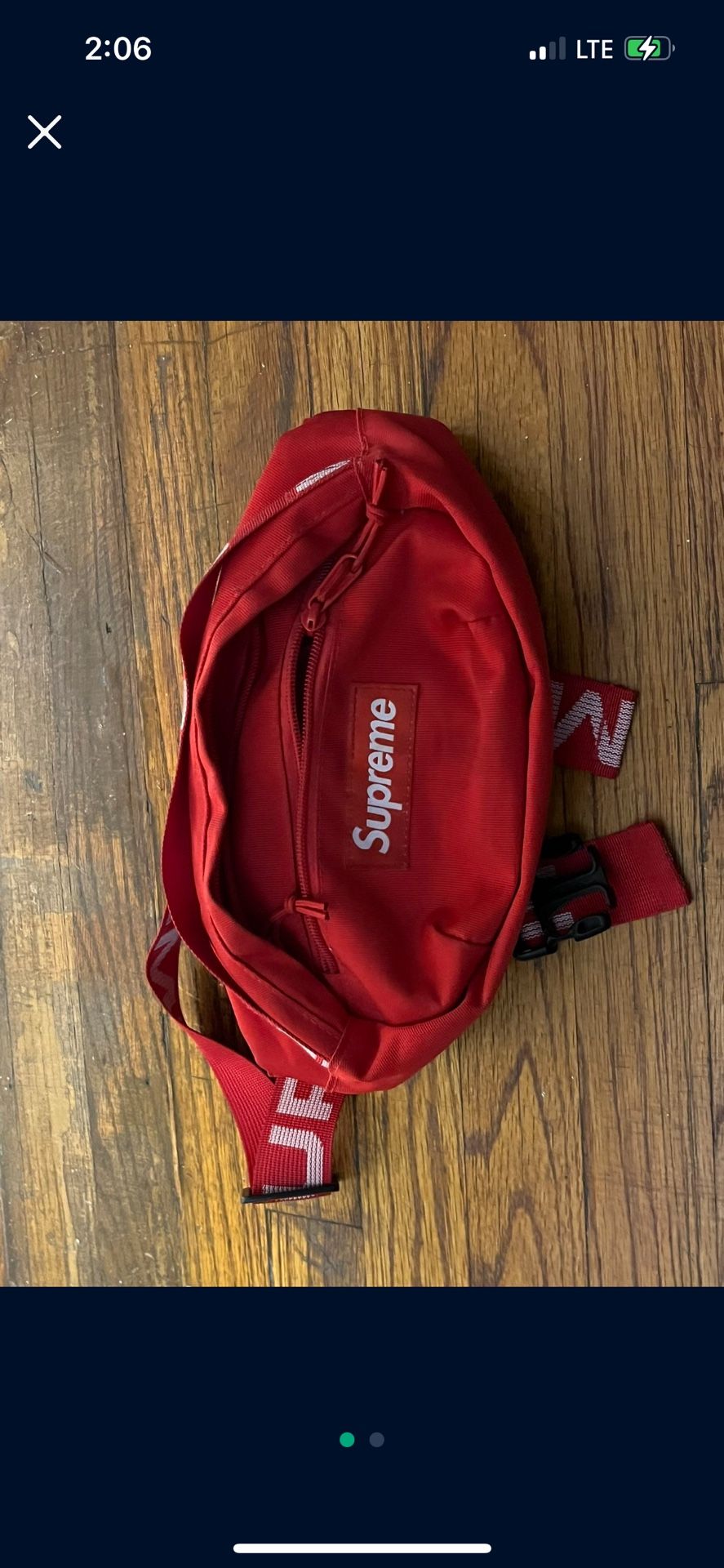 Red Supreme Fanny Pack