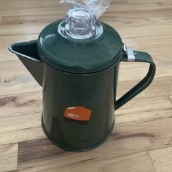 GSI Outdoors Percolator Coffee Pot Enamelware Campfire Coffee Boiler Kettle 