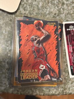 Michael Jordan Fleer Hardwood Leader Basketball Card