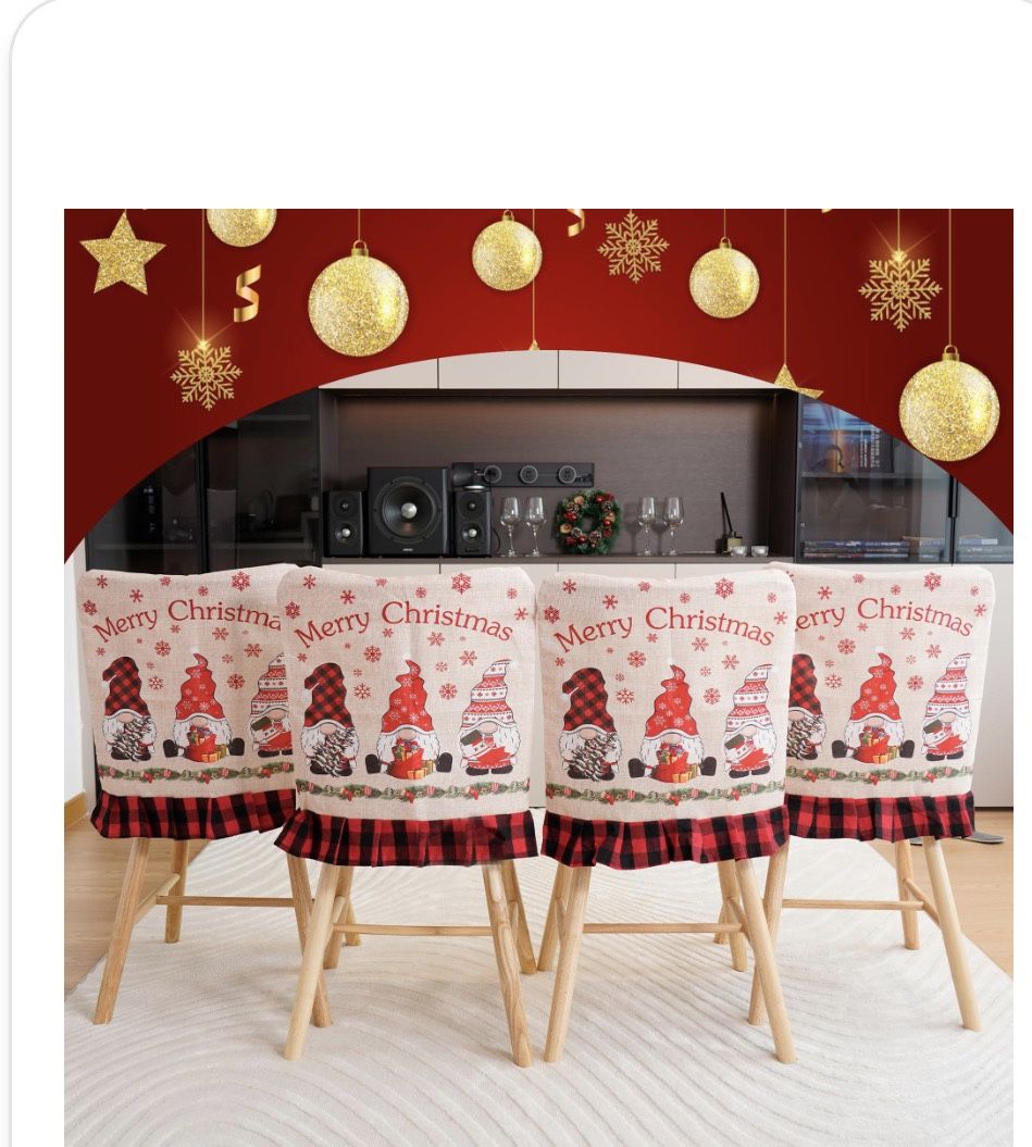 ***4 Gnome Chair Back Covers*****