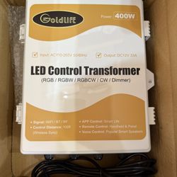 C1 400W LED Control Transformer Box, AC110-265V to DC12V Low Voltage Transformer + RGB CCT 5in1 LED