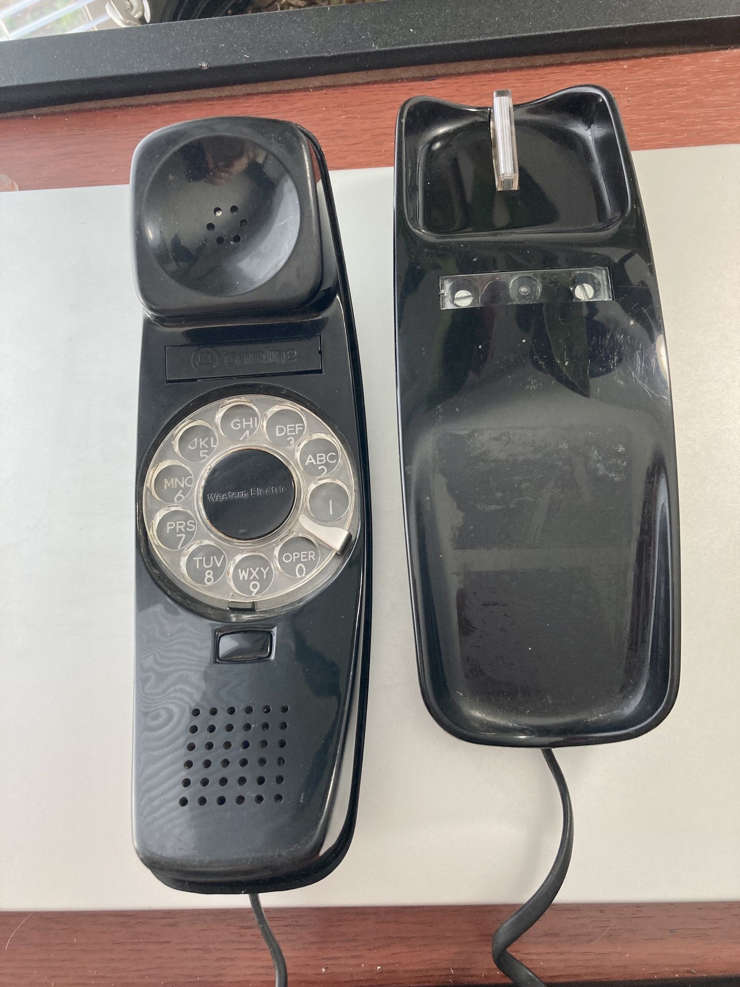Trimline Rotary Dial Western Electric AD3 Desk Phone