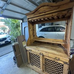 Cabinet, Bar. Solid Wood. Unique Design.