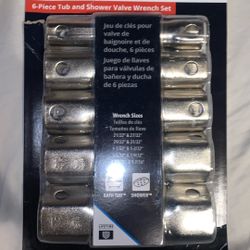 6-Piece Tub & Shower Valve Wrench Set