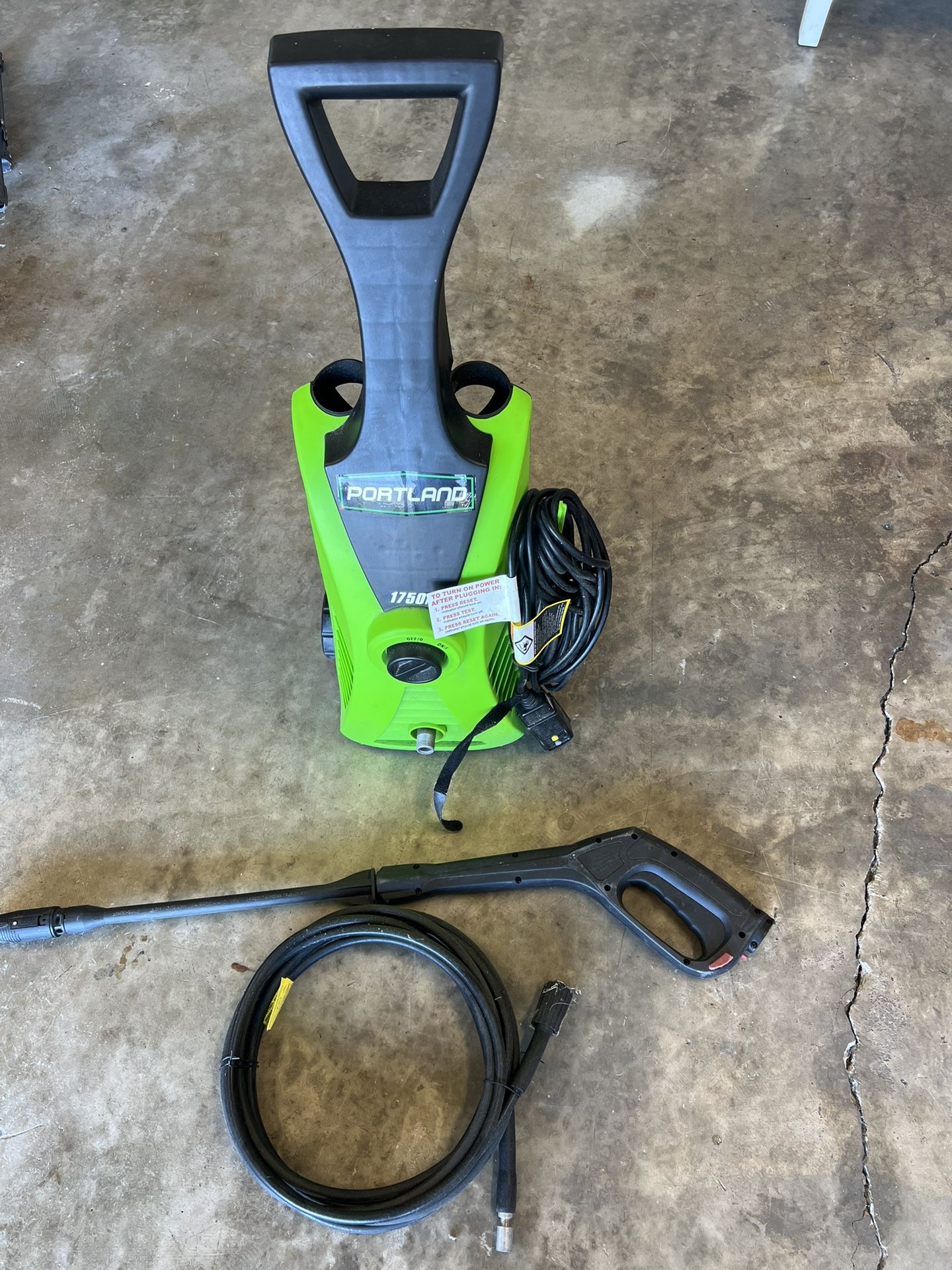 Power Washer-Portland 1750 PSI