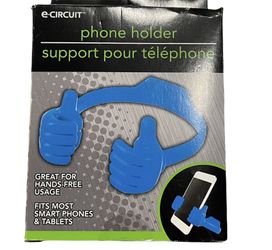 E-circuit phone and table holder fit most phones and tablets in blue new