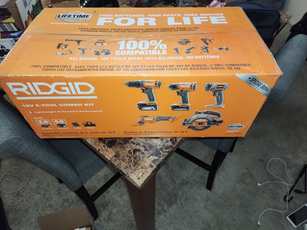 Ridged Power Tool Set For CHEAP