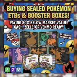 Buying Pokemon Sealed ETBs, Booster Boxes, Slabs
