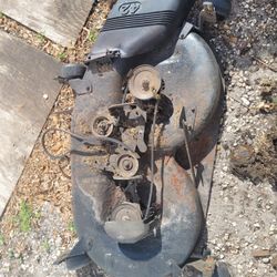 ((READ AD))(($100 EACH))((42" Double Front Mount Craftsman/husqvarna Deck)) Riding Mower 