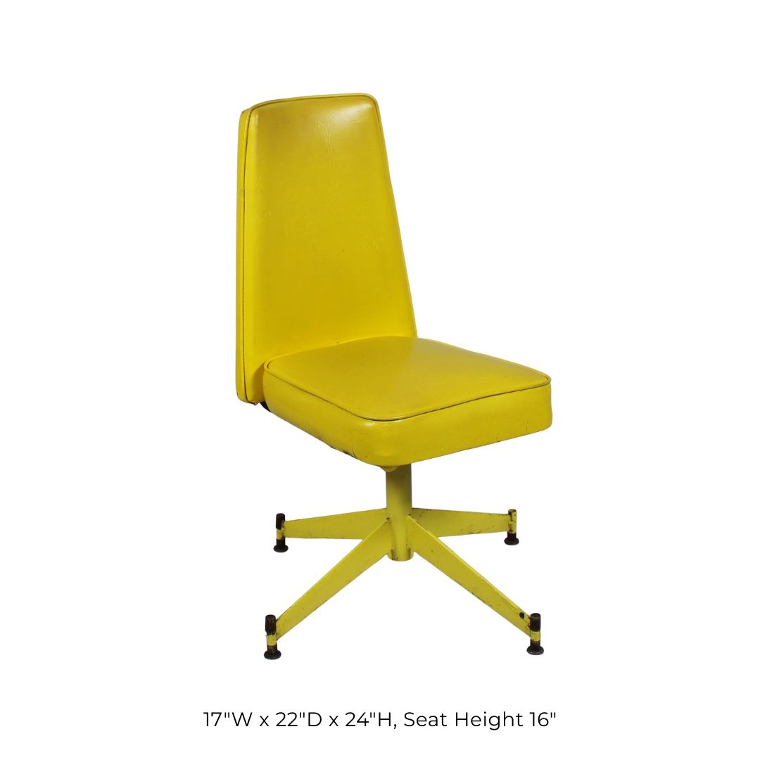 Yellow Swivel Desk Chair